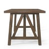 Fairgreens Farmhouse Wood Dining Table Antique Brown - Christopher Knight Home: Rubberwood, 6-Seater - 3 of 4