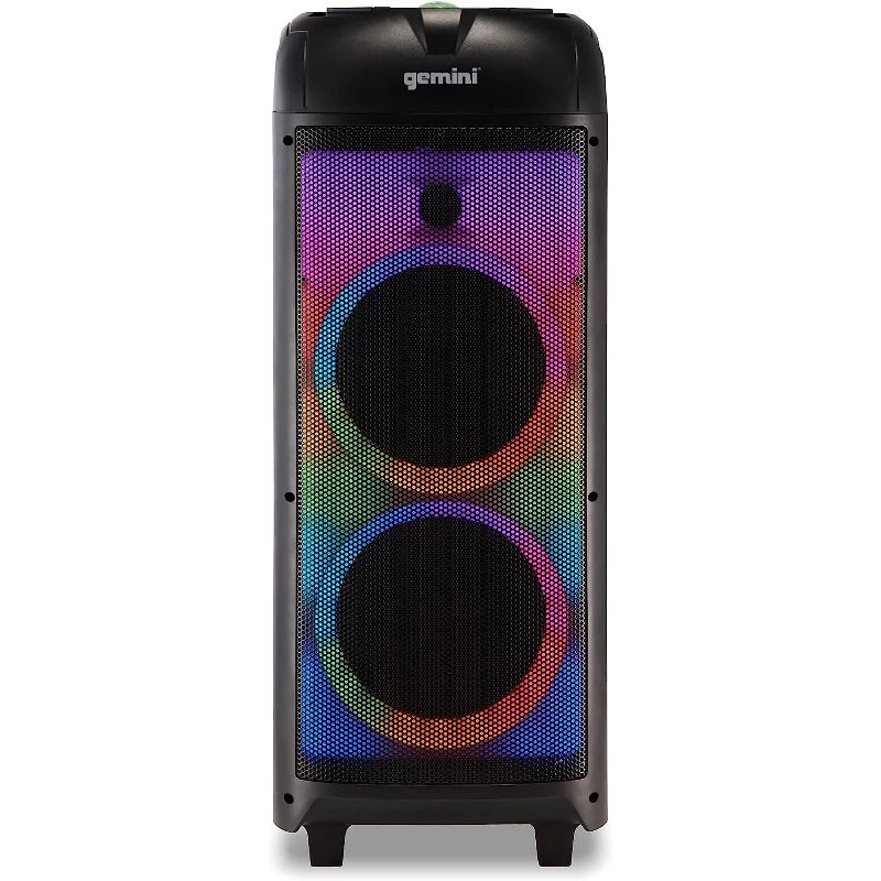 Gemini 360° Portable Bluetooth Speaker w/ LED Party Lighting, 3 of 5