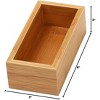 YBM HOME Bamboo Drawer Organizer Storage Box for Kitchen Drawer, Junk Drawer, Office, Bedroom, Children Room, Craft, Sewing, and Bathroom, Pack of 12 - 2 of 4