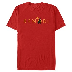 Men's Star Wars: Obi-Wan Kenobi Silhouette Kenobi Two Suns T-Shirt - 1 of 4