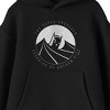 Batman The Caped Crusader Guardian Of Gotham City Long Sleeve Youth Black Hooded Sweatshirt - 2 of 3