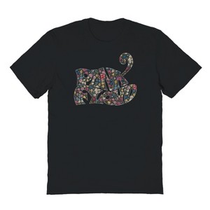 Pink Floyd Men's Floral Fill Short Sleeve Graphic Cotton T-Shirt - 1 of 1