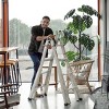 17FT Multi-Purpose Aluminum Ladder, Convertible A-Frame, Straighta or Step Ladder, Foldable Design, ANSI Certified 250 lbs – Cuddlewood - 2 of 4