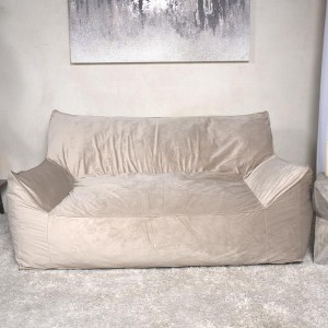 CAVINAS Bean Bag Chair with Armrests, Velvet Cloud Couch with High-Density Shredded Foam and Removable Cover for Reading, Resting - 1 of 4