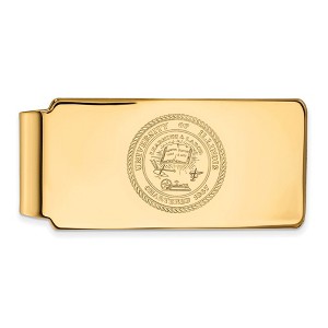 Black Bow Jewelry 14k Yellow Gold Illinois Fighting Illini NCAA Money Clip - 1 of 3