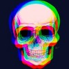 Junior's Design By Humans 3D Skull By AdrianFilmore T-Shirt - 2 of 3