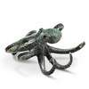 SPI Home Swimming Octopus Brass Sculpture Coastal Marine Accent 3.5 Inches Tall - 2 of 3