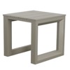VisioGear Patio End Table, Neutral Tones, Modern Geometric Pattern, Tan, 21.3"*21.5"*20.5" - 4 of 4