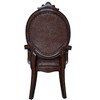 Acme Furniture Versailles 26" Dining Chairs Cherry Finish: Leather Upholstery, Nailhead Trim, No Assembly Required - 4 of 4