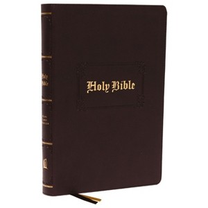 KJV Holy Bible: Large Print with 53,000 Center-Column Cross References, Brown Leathersoft, Red Letter, Comfort Print (Thumb Indexed): King James - 1 of 1