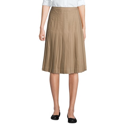 Lands' End Lands' End School Uniform Women's Solid Pleated Skirt Below the Knee - image 1 of 4