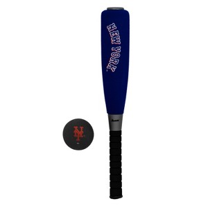 MLB New York Mets Franklin Sports 21" Jumbo Foam Bat & Ball Set - 1 of 4