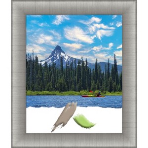 Amanti Art Elegant Brushed Pewter Picture Frame - 1 of 4
