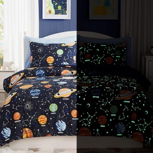 LISM 5 Pieces Soft Bedding Sets for Kids,Bed in A Bag with Sheets - 1 of 4