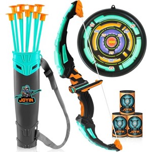 LED Kids Bow and Arrow Set with Target & Arrow Case, Outdoor Archery Toy Gift for Ages 6-12 - 1 of 4