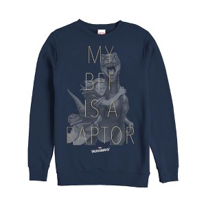 Men's Marvel Runaways BFF Raptor Old Lace Sweatshirt - 1 of 3