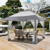 Yaheetech 13×13 FT Pop-Up Gazebo Tent with Four Mesh Sidewalls,with Adjustable Height - 2 of 4