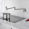 Sumerain Pot Filler Faucet Wall Mount Brushed Nickel, Dual Swing Joints - 3 of 4