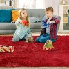 Acekool Ultra Soft Shaggy Rug, Non-Slip Plush Indoor Carpet, Tie-Dye & Solid Colors for Living Room, Bedroom – Multiple Sizes - 3 of 4