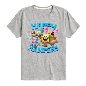Boys' - SpongeBob SquarePants - Kamp Koral Happy Kampers Short Sleeve Graphic T-Shirt - 1 of 4