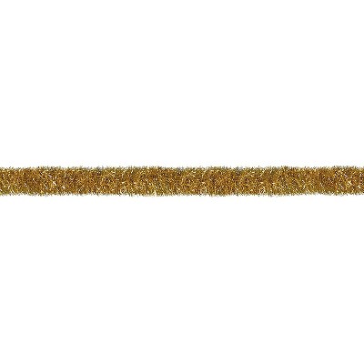 Beistle 4" x 100' Gleam N Tinsel Garland Gold 55281-GD