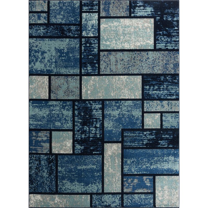 Luxe Weavers Geometric Squares Modern Colorblock Area Rug, 3 of 10