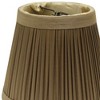 Vynxaria Lampshades: Ash Slant Pencil Pleat Chandelier Shades, Set of 6, 3.25" x 5" x 4" - 3 of 4