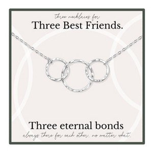 HOPE LOVE SHINE Three Best friend Necklace – Gift for 3 Best Friends, Sisters, Birthday, Matching Jewelry - 1 of 4