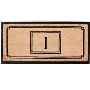 A1HC Natural Coir Monogrammed Heavy Duty Entrance Door Mat 24X48, Anti-Shed Treated Durable Doormat - 1 of 4