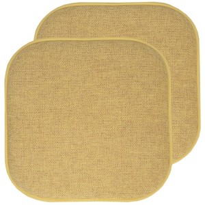 Alexis Memory Foam No Slip Back 16" x 16" Chair Pad Cushion by Sweet Home Collection® - 1 of 4