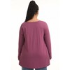 June + Vie by Roaman's Long-Sleeve Swing One + Only Tee - 3 of 4