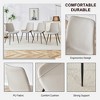 Grungis Linen Kitchen Chairs Set of 4,Upholstered Armless Dining Chairs with Integrated Seat and Backrest for Dining Room,Kitchen - 4 of 4