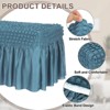 Unique Bargains Stretch Scratch-Resistant Bubble Lattice Footstool Cover Fit Length 24"-39" - 3 of 4