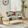 Trento 47'' Contemporary Loveseat with Floral Patterns  | ARTFUL LIVING DESIGN - 2 of 4