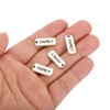 Unique Bargains Vintage Metal DIY Jewelry Making Mini Word Pendant 20 Pcs - 4 of 4