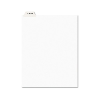 Avery-Style Preprinted Legal Bottom Tab Divider Exhibit J Letter White 25/PK 11949