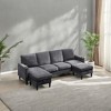SKRAN Sectional Sofa,Modern Design Chenille with Storage Chaise for Apartment, Studio, Office,Living Room - 4 of 4