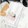 C&F Home Witch Is In The Kitchen Halloween Cotton Embroidered Waffle Weave Kitchen Towel - 2 of 4