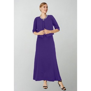 Jessica London 2-Piece Beaded Jacket Dress - 1 of 4