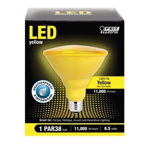Feit Electric PAR38 E26 (Medium) LED Bulb Yellow 90 Watt Equivalence 1 pk - 1 of 1