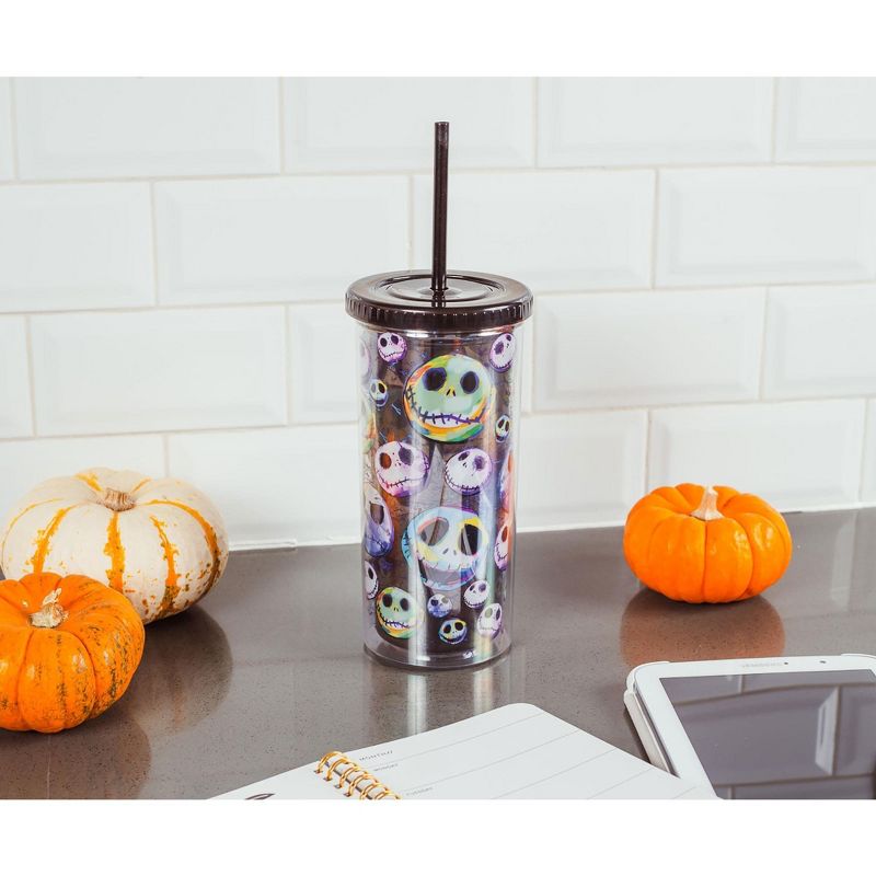 Silver Buffalo Disney The Nightmare Before Christmas Jack Skellington Faces Carnival Cup, 2 of 7