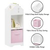 CuisinSmart Kids Bookcase and Toy Storage, Bookcase with Bins, Toys & Books Display Organizer for Nursery Playroom Kid Room - 3 of 4