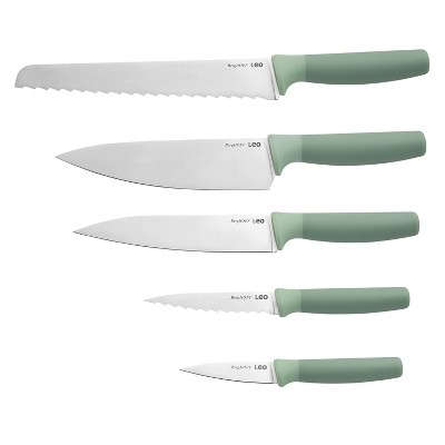 BergHOFF Forest Stainless Steel 6Pc Knife Block Set