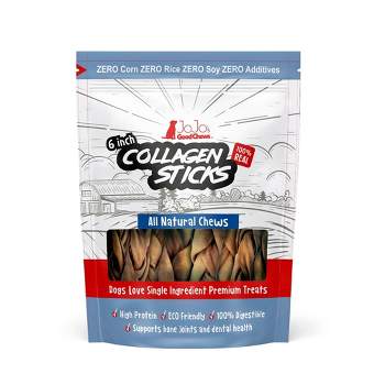 American Pet Supplies 6" Braided Collagen Sticks - Thick - Dog Treats (4-Pack)