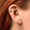 Ross-Simons 0.50 ct. t.w. Diamond Square Cluster Earrings in 14kt Yellow Gold - 4 of 4