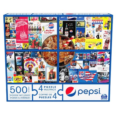 Spin Master Pepsi 4 Pack Puzzle Set - 500pc