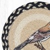 Earth Rugs Nature-Inspired Jute Trivet – 10"x10" Round Heat Pad with Bird Motif - 2 of 3