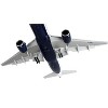 Boeing 777-200ER Commercial Aircraft w/Flaps Down White w/Striped Tail "Gemini 200" 1/200 Diecast Model Airplane by GeminiJets - 4 of 4