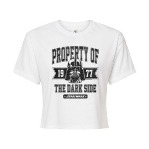 Women's - Star Wars - Property Of The Dark Side Cropped Graphic T-Shirt - 1 of 4