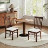Resenkos Set of 2 Upholstered Farmhouse Dining Chairs with Rubberwood Frame, - 3 of 4